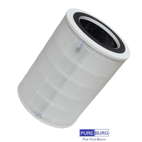 PUREBURG Replacement Filter Compatible with Proscenic A9 & Probreeze PB-P07 & Ganiza G300S, Insignia NS-APMWH2 BLITZHOME BH-AP450 TOnEnergy Air Purifier,H13 HEPA Activated Carbon by PUREBURG - Used condition - Image 3