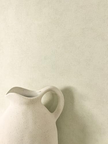 Newroom Papier Peint Intissé Vert Sauge - Moderne Uni Aspect Lin Structure Textile pour Salon Chambre
