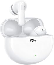 OlivLife Glide Wireless Earbuds, Bluetooth 5.0 in-Ear Headphones with ENC Mic, 30H Playtime, Deep Bass, Premium Sound, Typ...