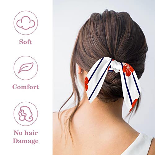 Chouchou cheveux nœud papillon anti-casse pour queue de cheval nette - 2