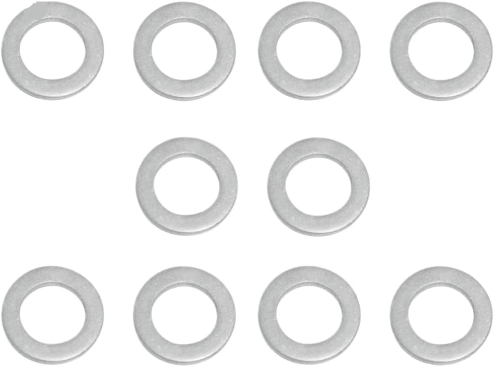 10 Pcs Oil Drain Plug Gasket 12 5 X 20 Mm Compatible with Automotive Motorcycle Parts DF 9 9A 9 9B 15A 25A 30AD Outboard for Part Number 09168-12012