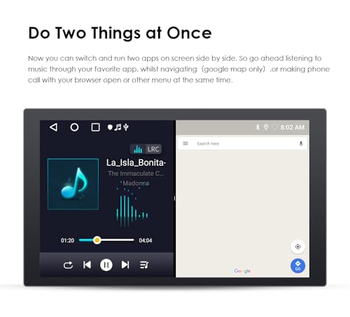 Autoradio Android 13 pour réparer le manque de GPS Citroën C1