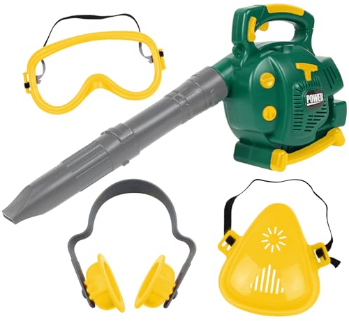 TeganPlay Kids Leaf Blower with Safety Gear