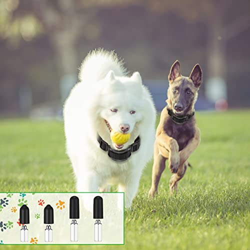 Zhengmy 24 Pieces Dog Shock Collar Rubber Tips Prong Dog Collar Training Replacement Parts Column Rubber Sleeve Silicone Covers Female Contact Points for Pet Training Stop Barking Tool(13mm/16mm/20mm)