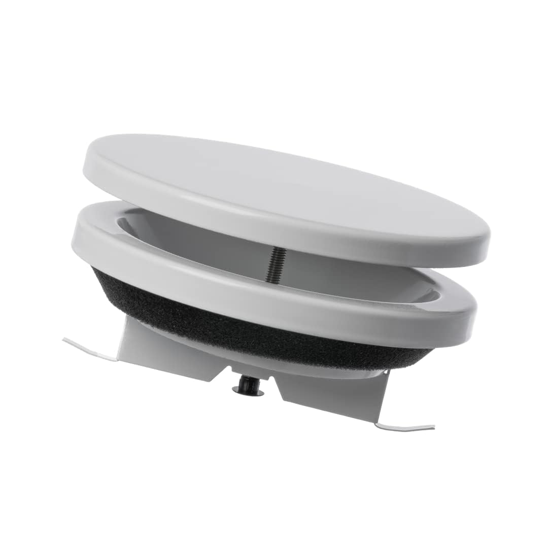 Europlast White Ø 125Mm / 5'' Adjustable Diffuser - Air Supply Valve - Ventilation Ducting Cover - Metal