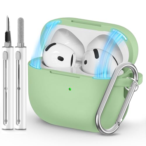 Image of Ljusmicker for AirPods 4 Case 2024 with Magnetic Lock,Pastel Green