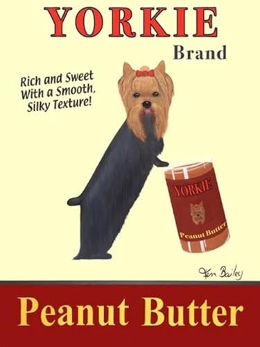 Yorkie Brand Peanut Butter by Ken Bailey Cute Whimsical Yorshire