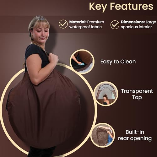 image for Reneebeautytan Large Spray Tan Tent – Deluxe Pop Up Tent Portable Ta