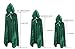 OurLore Kids Velvet Cape Cloak With Hood Unisex-Child Cosplay Halloween Christmas Costume (Green, 80cm/31.5inch)