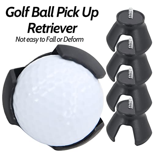Jifeijidian 4Pcs Golf Ball Retrieve Putter Grip Ball Tool Suction Cup Picking Lightweight Durable Golf Ball Grabber Claw 3-Prong Sucker Tool Pick Up #TOP3