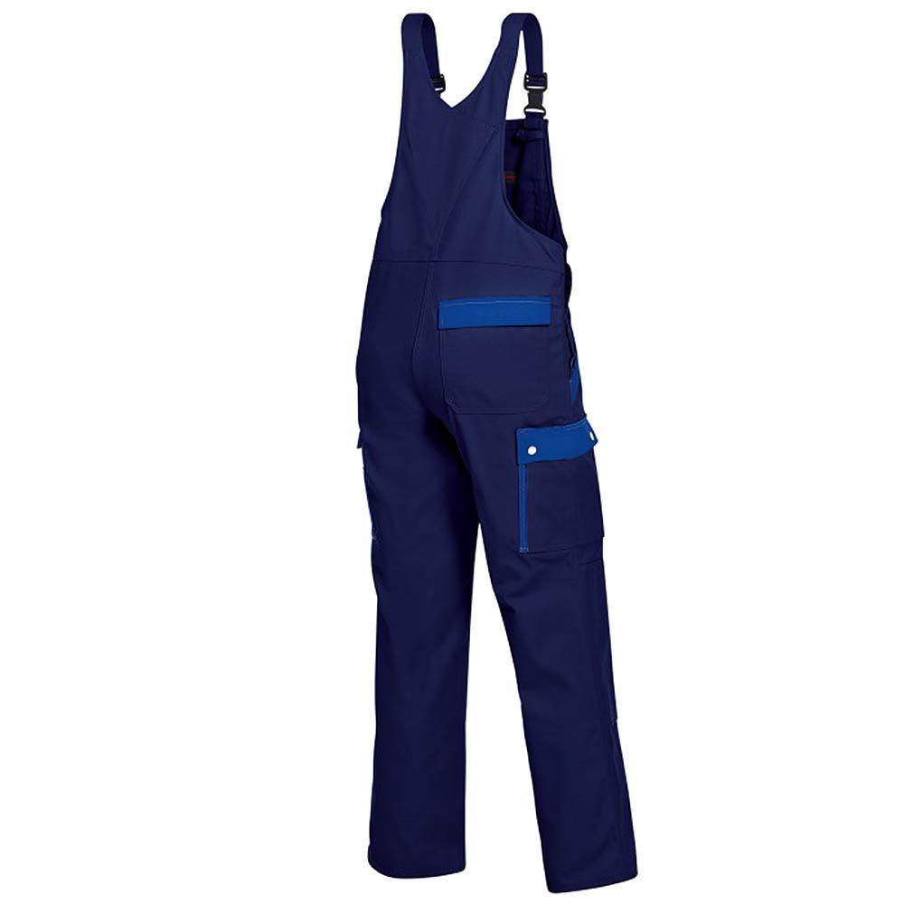 BP 1844 720 - Pantalón de peto para hombre (algodón reforzado, talla 44), color azul marino