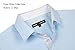 Alex Vando Mens Dress Shirts Regular Fit Long Sleeve Stretch Business Dress Shirts for Men,Blue,Large