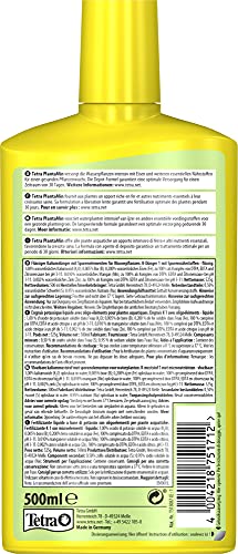 Tetra PlantaMin 500 ml, Sostanze Nutritive Fondamentali, per una Colorazione Verde e Rossa Intensa delle Foglie - Image 3