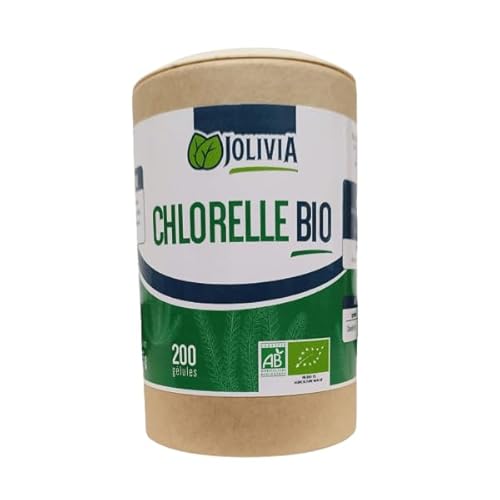 Chlorelle Bio - 200 gélules de 250mg | Format Gélule | Vegan | Fabriqué en France