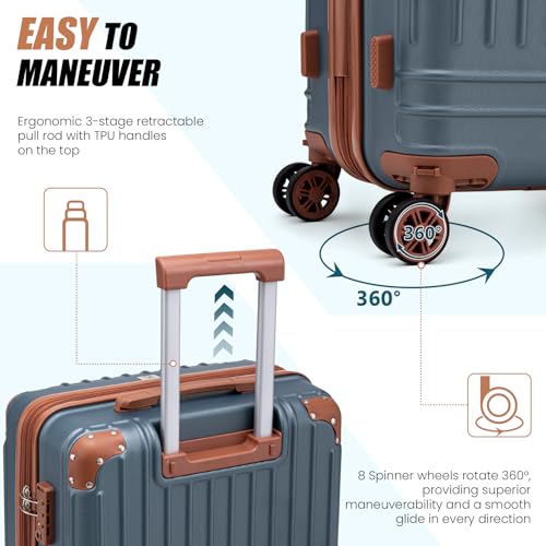 KUNEL 5 Piece Luggage Set