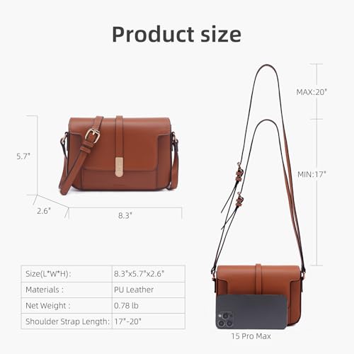 Prettyzys Crossbody Bag for Women，Trendy Small Shoulder Bag Phone Wallet Purse for Women2