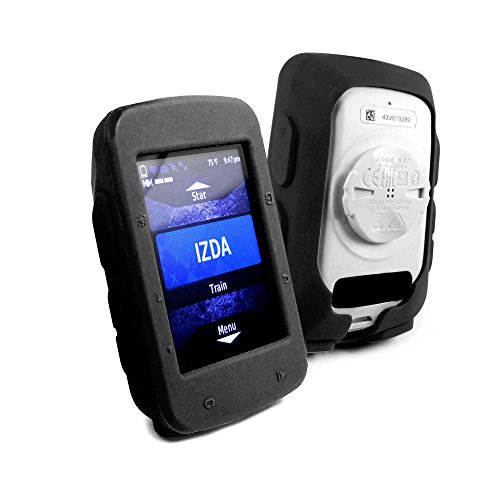 TUFF LUV Étui de Protection en Silicone et Protecteur d'écran pour Garmin 520/520 Plus GPS - Noir