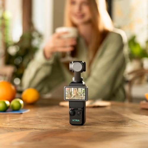 Image of Xtra Muse, Vlogging Camera with 1'' CMOS & 4K /120fps Videos, Pocket Camera with 3-Axis Gimbal Stabilizer, Fast Focusing, Face /Object Tracking, Digital Video Camera for Photography, Digital Camera