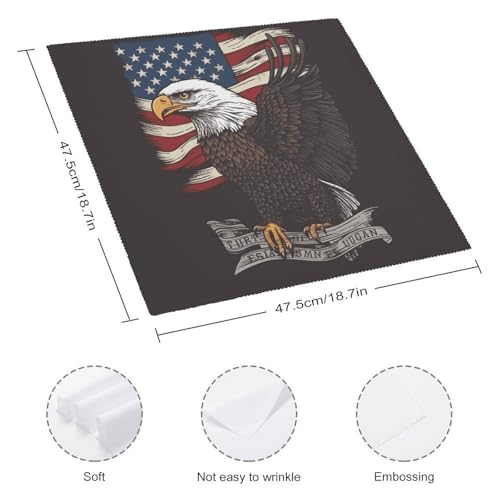 Servilletas de Tela Patrióticas USA 18.7x18.7 Pulgadas Pack 6 miniatura 2