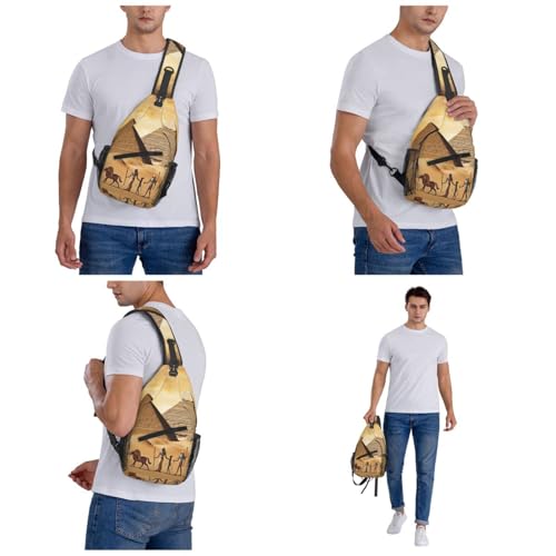 Bolso cruzado Ancient Egypt para hombre y mujer miniatura 7