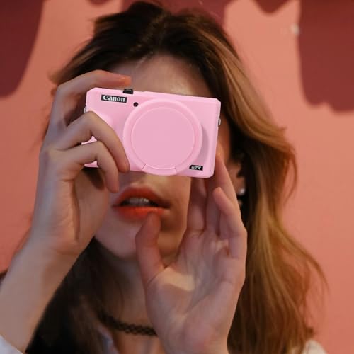Funda de silicona para Canon PowerShot G7X Mark III color rosa miniatura 7