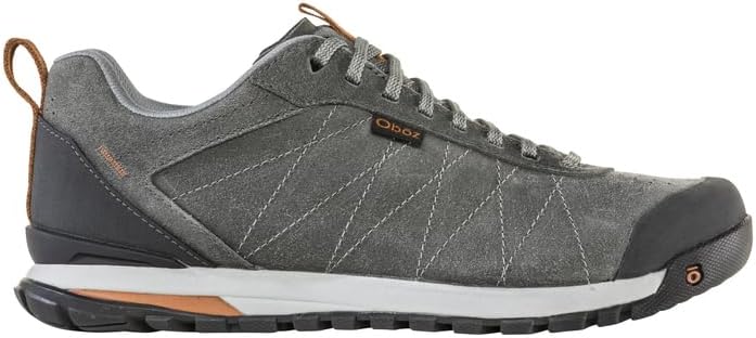 Oboz Bozeman Low Leather Hiking Shoe - Men's Charcoal 11.5 Medium | Image 5
