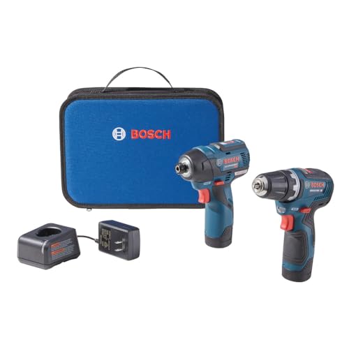 Image of Bosch GXL12V-220B22 12V Max 2-Tool Combo Kit with 3/8 In. Drill/Driver, 1/4 In. Hex Impact Driver and (2) 2.0 Ah Batteries