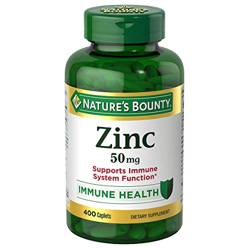Nature's Bounty zinc 50mg 400 Count EXCLUSIVELY SOLD BY WHOLE AND NATURAL