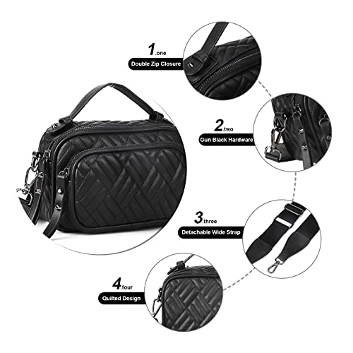 Small Crossbody Purses For Women Pu Leather Quilted Cross Body Bag And Satchel Handbags With Top Handle #TOP7
