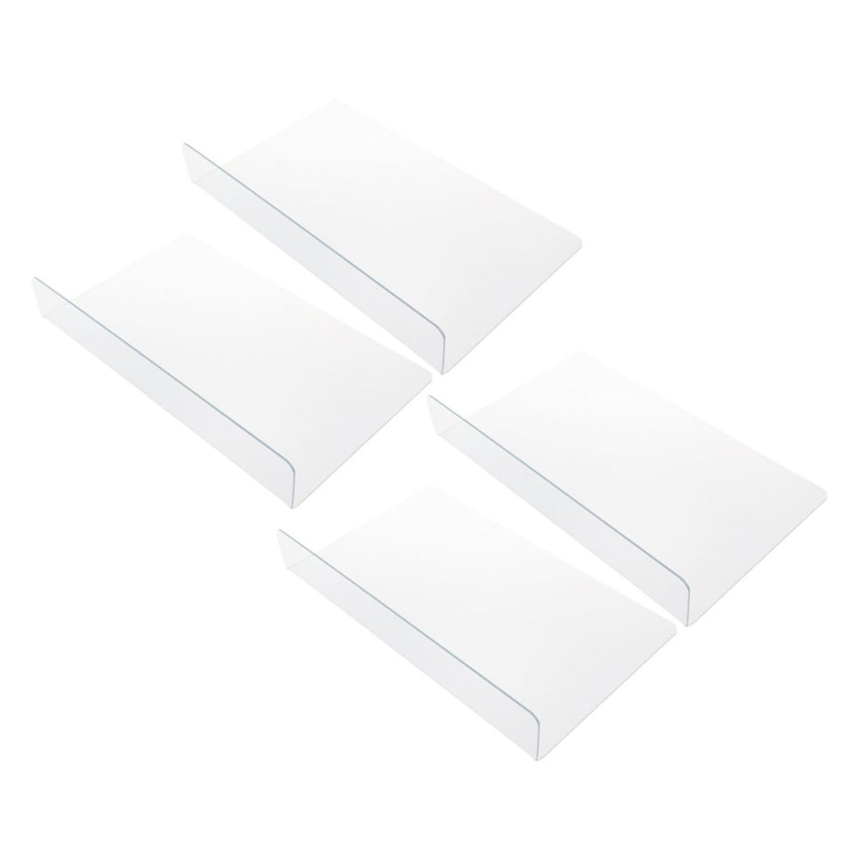 Unomor 4pcs Shower for Bathtub Corner Easy Installation Water Barrier for Washbasin and Sink Maintains Dry Floors and Stylish Bathroom Decor