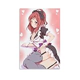 Love Live! School Idol Project Anime Posters Movie Posters Nishikino Maki Cute Posters Canvas Art Poster And Wall Art Picture Print Modern Family Bedroom Decor Posters 12x18inch(30x45cm)