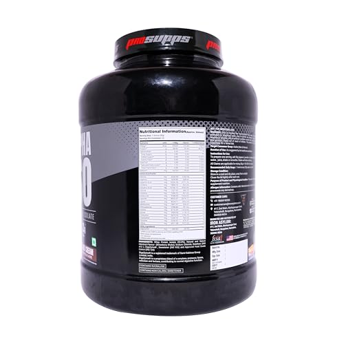 Image of PS PROSUPPS Alpha Iso Premium Whey Isolate|Whey Protein Isolate For Muscle Growth And Recovery|Isolate Whey Protein For Muscle Gain|25G Protein And 12G Eaa,Zero Sugar|1.8Kg(Cookies And Cream)