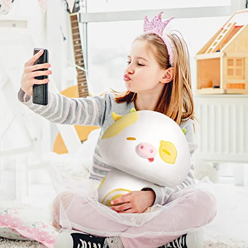 Mewaii MEPI000MUS0490Y2-A Squishy Cloud-Like Softness, Trending Kawaii Lemon Cow Mushroom Plush Pillow thumb #1