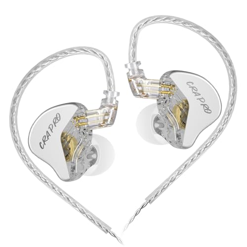 CCA CRA PRO in Ear Monitor Headphones, Ultra-Thin DLC...