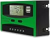 Controlador de Carga Solar 12V/24V PWM con Pantalla LCD - Regulador Automático, Puerto USB para Sistemas de Paneles Solares (10A) 6
