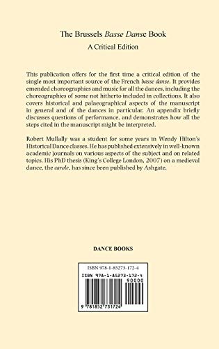 The Brussels Basse Danse Book A Critical Edition