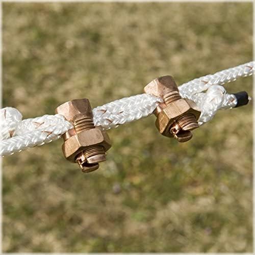 E2 (8 Str - 10 Str) Copper Split Bolt Connector – UL Listed, Conductor for 10 Str - 4 Str and 10 to 4 Gauge Cable (10 Pack)