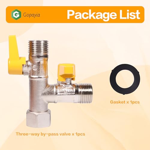 Image of RV 3-Way Bypass Valve 3 Port by-Pass Valve RV Winterizing Kit 1 /2 inch NPT Antifreeze Pump Converter Replacement for RV Water System