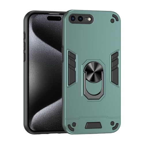Paquetes de fundas para teléfono Compatible con funda Compatible with teléfono iPhone 7 Plus/8 Plus con soporte y protección a prueba de golpes de grado militar a prueba de caídas, funda protectora re