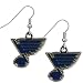 Siskiyou NHL St. Louis Blues Chrome Dangle Earrings