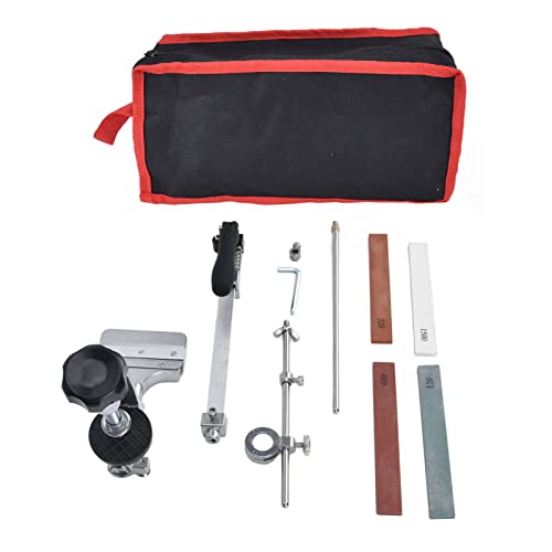 Kitchen Knife Sharpener, Wear Resistant Double Sided Stone Knife Sharpener Kit for Household