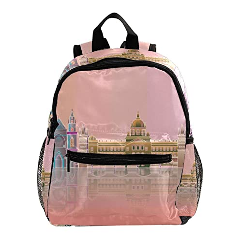 Sac à dos garçons filles motif ville fini le mal de dos avec 30,5 cm