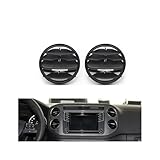 Car Interior Air Conditioning AC Vent Grille Outlet Cover Compatible For VW Tiguan 2010-2017(Middle 2PCS)