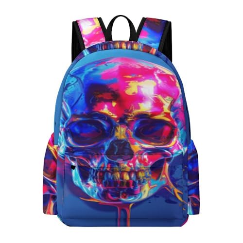 Sac à dos pour enfants imprimé skull idéal comme sac de randonnée maternelle