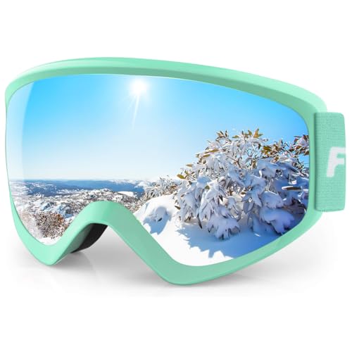 [Findway] スキーゴーグル キッズ スノーゴーグル 子供用、OTG広視野球面レンズ着脱可能、 防風/防雪/曇り防止 紫外線防止 キッズスポーツ用ゴーグル 軽量と耐衝撃 適用8-14歳 ボーイズガールの商品画像（Amazon）