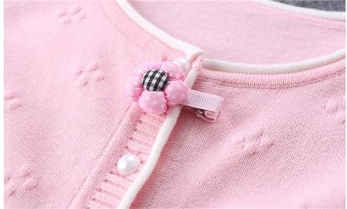 Little Girl Knit Cardigan Sweater - Toddler Button Down School Uniforms Cardigan Sweaters4