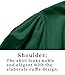 Heyigrow Mens Pirate Shirts, Long Sleeve Ruffled Lace Tops Vampire Cosplay Renaissance Medieval Victorian Polyester Costume(DGreen,XL)