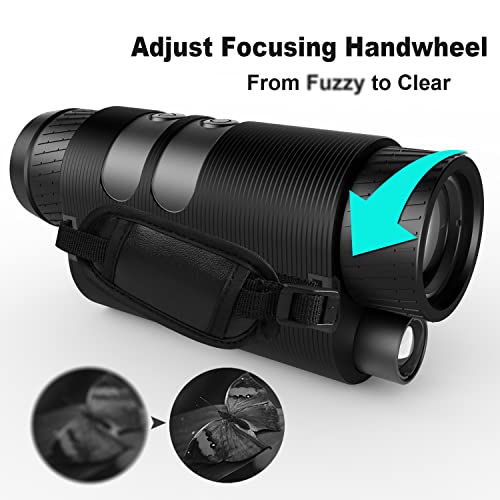 Mileseey Night Vision Monocular, Digital Night Vision Infrared Monocular,Night Vision Goggles With Take Photo/Video Record/Playback,High Capacity 2000Mah Rechargeable Battery For Outdoor Activities #TOP2