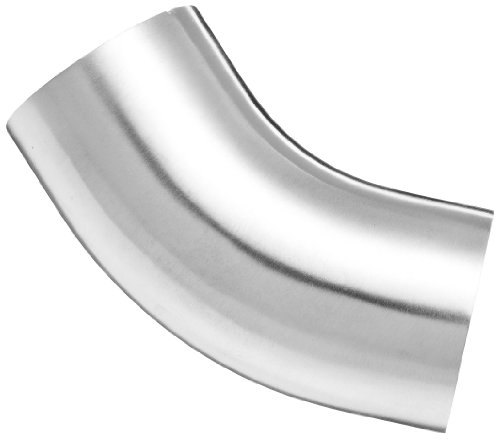 Dixon B2KS-G150P Stainless Steel 304 Sanitary Fitting, 45 Degree Polished Weld Long Elbow with Tangent, 1-1/2" Tube OD - Thumbnail 2