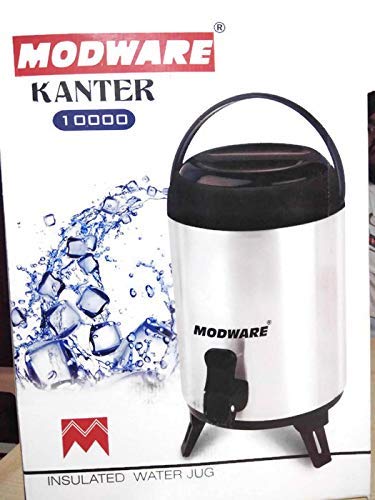 Image of MODWARE Kanter Stainless Steel Insulated Water JUG 3LTR(Silver) Stainless Steel Insulated